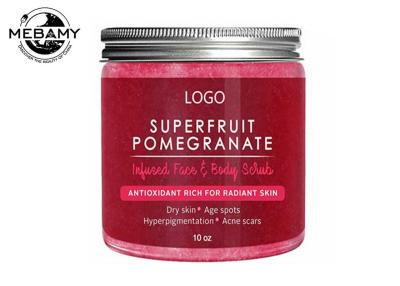 China Superfruit Pomegranate Body Scrub , Rejuvenating Natural Body Scrub For Dry Skin for sale