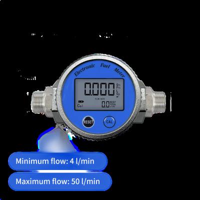 China High Accuracy Accurate Measurement Digital Ipx7 Water Flow Sensor Waterproof Precision Flow Meter Turbine Flow Meter For Water Fuel Diesel Gasoline for sale