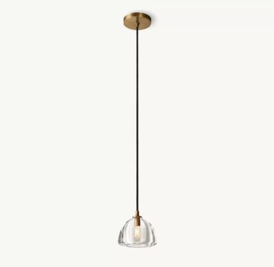 China Metalen glazen halfrond hanglamp 110-220 volt Te koop