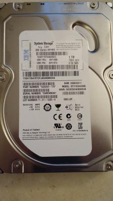 China polegada quente HDD 49Y1876 49Y1880 49Y1879 do disco rígido 3,5 da troca de 1Tb 7.2K 6Gbps SAS à venda