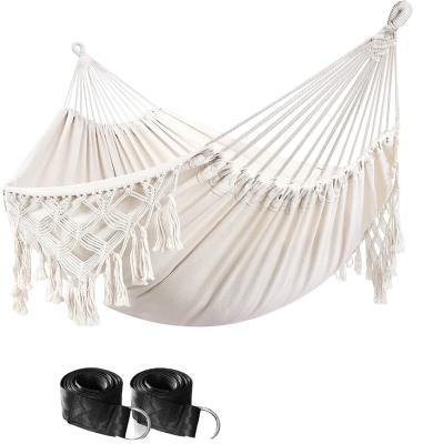 China DoubleTravel Comfortable Custom Lightweight Double Hammock With Lace for sale