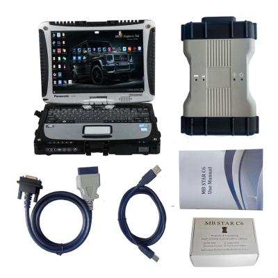 China MB SD Connect C6 DOIP Mercedes C6 Diagnosis VCI Plus Panasonic CF19 I5 4GB 512G SSD Laptop for sale