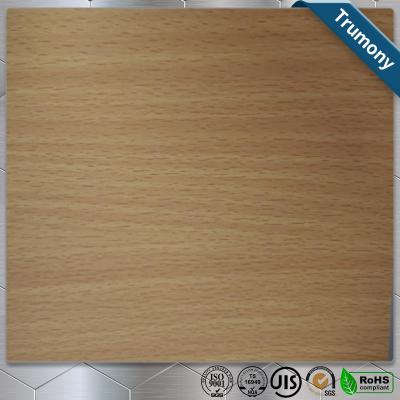 China A pintura de alumínio da grão de madeira do teste padrão almofada o ACP para a utilização da decoração à venda