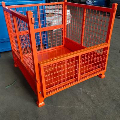 China Sturdy Warehouse Storage Steel Metal Pallet Racks Orange Steel Shelf Tray for sale