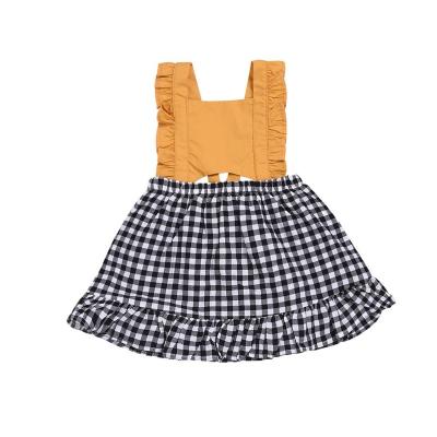 China 2022 Summer Viable Baby Toddler Clothes Cotton Little Girl Sleeveless Floral Casual Baby Kids Flower Dress Set With Hat for sale