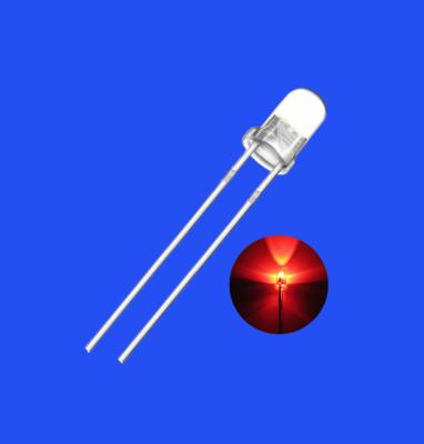 Chine 0.2W Diode LED de 3 mm 620-630nm éclairée couleur rouge 14000-16000mcd à vendre