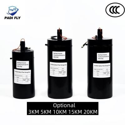 China PDFLY-DOY-016 Fibra óptica UAV opcional de larga distancia de 5 km para comunicaciones de fibra óptica Fpv y datos de imágenes de drones en venta