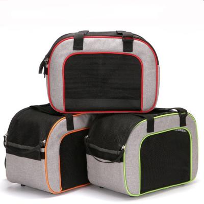 China Pet Carrier Bag Cat Dog Comfortable Breathable Shoulder Portable Pet Travel Bag Supplies for sale