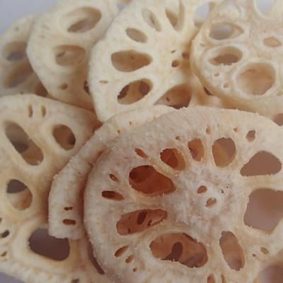 China Vacuum fried healthy vegetable chips certified by BRC Ou Kosher dried lotus root for sale