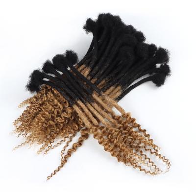 China 1b27 BIG Slot Curly Ends Hair Extension Wholesale Kinky Curly Loose Ends Dreadlock Extensions for sale