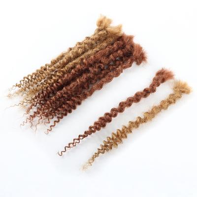 China HUGE 100% Curly Hair Dreadlock Extension With Natural Ends Goddess Locks Loose Ends Custom Dreadlocks For Men And Women for sale