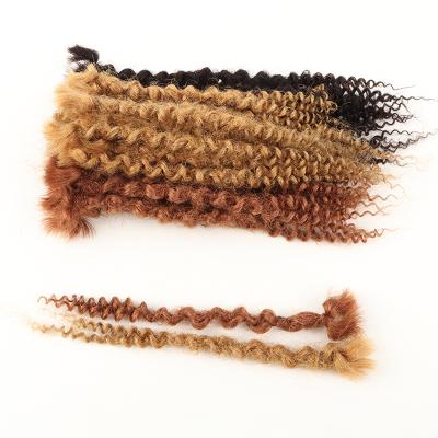 China Wholesale textured HUGE locs curly loose ends locs extensions hair dreadlocks goddess 100% permanent for sale