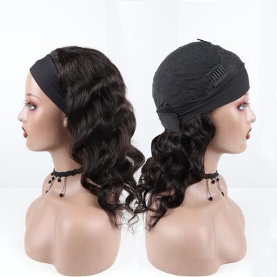 China Cheap wholesale price VAST wave fashion headband wigs natural raw virgin remy hair headband wigs for black women none lace up wigs for sale