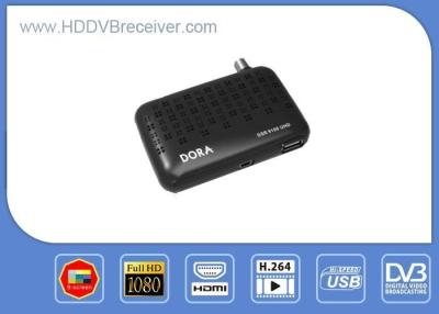 China Black Mini DVB-S DVB HD Receiver / FTA Digital Satellite Receiver for sale