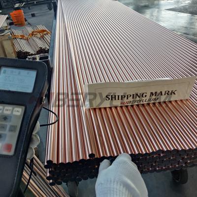 China CuCo1Ni1Be Beryllium Copper Rods CW103C Cobalt Nickel Beryllium Copper Round Bar for sale