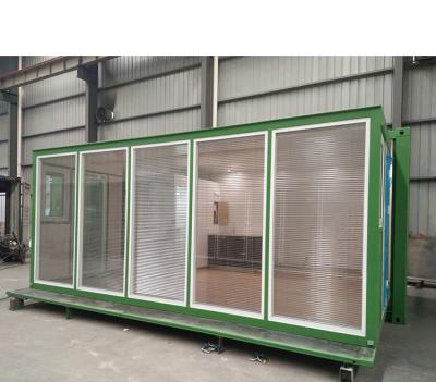 China Modern Used 20ft PVC Expandable Container Luxury Prefab House For Living With Bathroom for sale