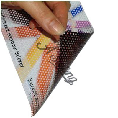 China decorative sticker perforated sticker printing/car window one way vision sticker printing for sale