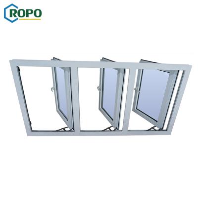 China Latest New Modern Standard Upvc Luster Australia Magnetic European Style Waterproof Double Screen Single Window for sale