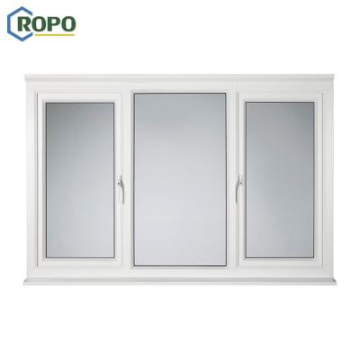 China Magnetic Screen AS2208 Veka Brand New Cheap Type PVC Material Casement Cheap Window for sale