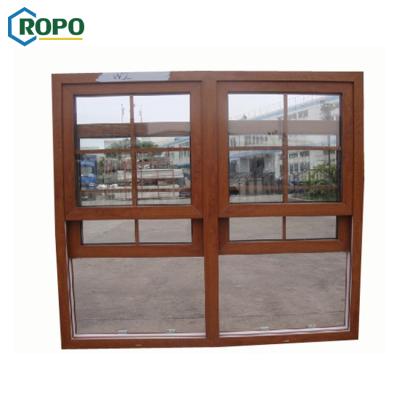 China Australia Standard Hurricane Double Screen Magnetic Chandelier Hung Resistant Aluminum Single Upvc Window for sale