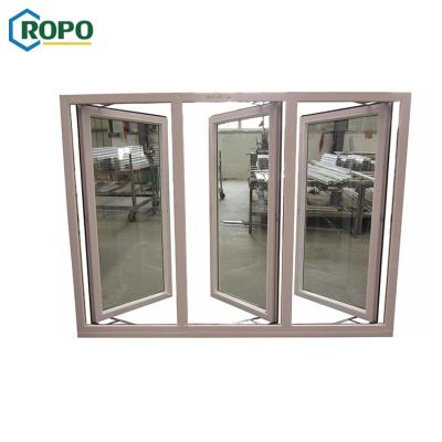 China AS2047 Philippines Large Screen Factory Price Home Casement Magnetic PVC Windows With Vent for sale