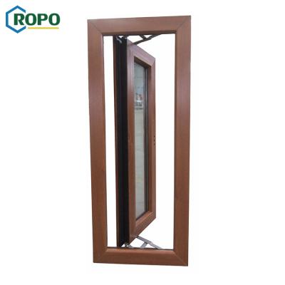 China AS2047 Magnetic Screen Pane Profile PVC Interior Plastic Casement Window for sale