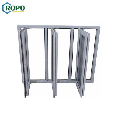 China NZS4211 Magnetic Economic Triple Screen 3 Panel PVC Casement French Window for sale