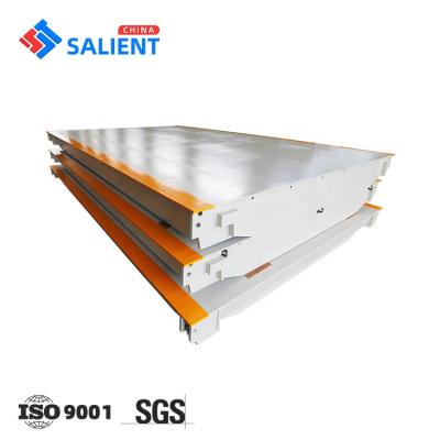 China 3x 12m 8mm Platform Thickness Digital 30 Ton Truck Weighbridge Electronic Scale SCS for sale