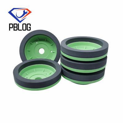 China Wholesale resin wheel green color cup shape glass processing polishing wheel beveling glass grinding machine for sale