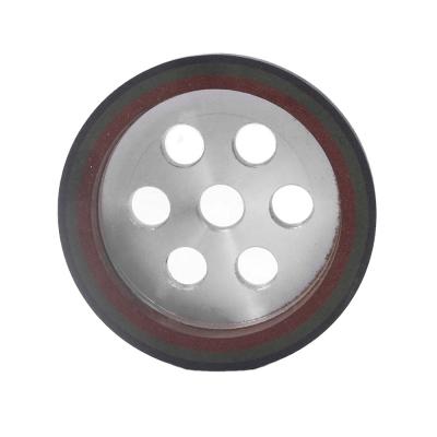 China BOKE three band resin beveling glass grinding wheel abrasive polishing edging machine for sale