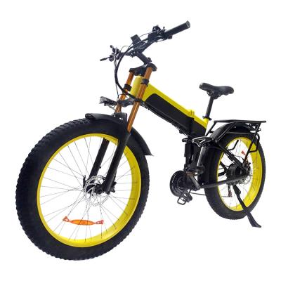 China Full Alloy 26Inch 21Speed Electric Suspension 750W 48V Motor 17.5Ah Lithium Battery Dirt Aluminum Sports Bike for sale