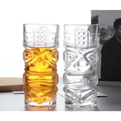 China Factory Sale Modern Hot Custom Latte 400ml Coffee Cocktail Glass Fruit Tea Cold Drink Beer Glass for sale