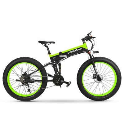 China Standard LCD Show 2021new Product 21 26 Inch Speed LANKELEISI T750Plus 48V 1000W 10AH Folding Electric Bike for sale