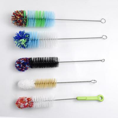 China Durable Large Stainless Steel Brush For Bottle Kitchen Cleaner Drink Cup Cleaning for sale