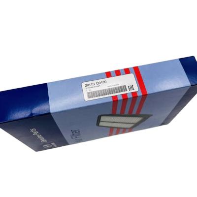 China HYUNDAI/KIA Factory High Price Performance OE 20-0K-K31 Air Filter In Car25113d3100 25113-D3100 for sale