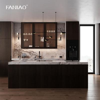 Chine Armoire de cuisine sans poignée pour propriétaire et constructeur à vendre