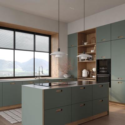China Luxury Villa Modern Kitchen Cabinets Design Stone Island Coque Kitchen Island for sale