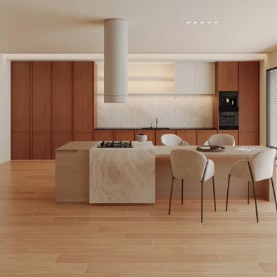 China Kitchen Furniture Factory Kitchen Cabinets Modern New Home Furniture Solid Wood Finish Design Kitchen Cabinets Basic Customization for sale