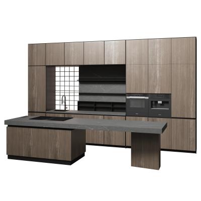 China Factory Direct High Gloss Melamine Indoor Kitchen Cupboard Modern Lacquer Kitchen Cabinets for sale
