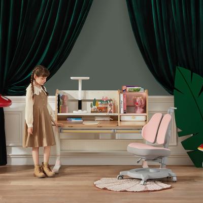 China 2M2KIDS Kids Study Table Eco-friendly Multifunctional Solid Wood Kids Study Desk Height Adjusting Kids Study Table for sale