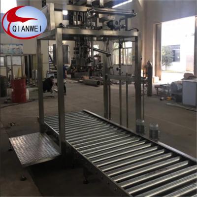China Canned Pineapple Fruit Sorter 304 Stainless Steel Roller Conveyor for sale