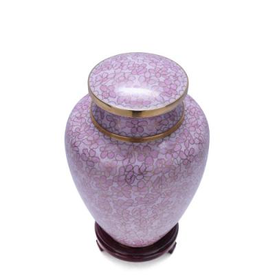 China Rose American Garden Style Cloisonne Urns for sale