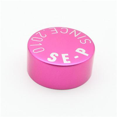 China Non Spill Customized Anodized Aluminum Wine Bottle Cap And Plastic Screw On Cap Cover / Lid For Jar Use for sale