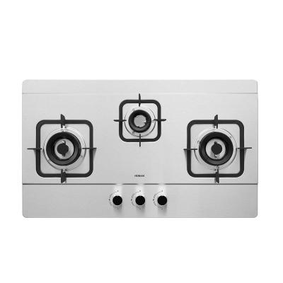 China Easy Opertation G370 Professional Built In 3 Burner Stainless Steel Stoves Strong Gas Firepower for sale