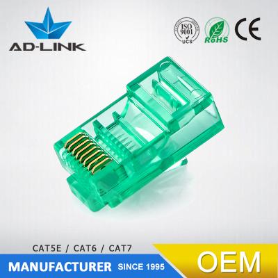 China Cat6 pcb connector 23awg CCA pure copper utp cable rj45 plug connector for sale
