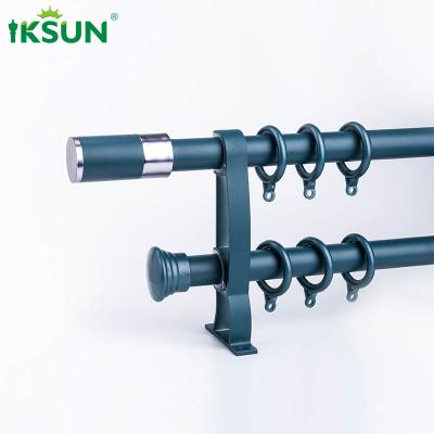 China Hot Sale Roman Rod Selectable Curtain Rods And Fittings Curtain Pole With Finials Rings Brackets & Fittings Set for sale