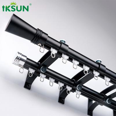 China Cheap Price Curtain Poles Aluminum Alloy Roman Curtain Rods And Rails Accessories for sale