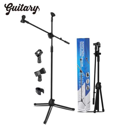 China Microphone Suspension Scissor Arm Adjustable Boom Height Microphone Stand with Tripod Base for Singing Performance Wedding Stage and Mic Mount for sale