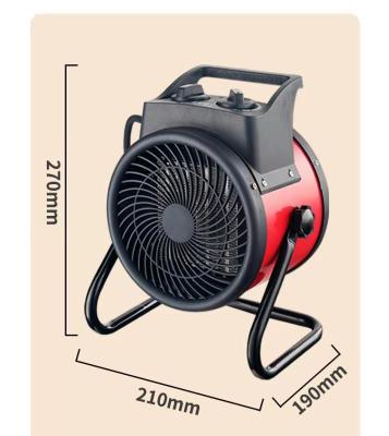 China Hotel 1KW 2KW 3KW PTC Speed Adjustment Mini Radiator Electric Heater Fan for sale
