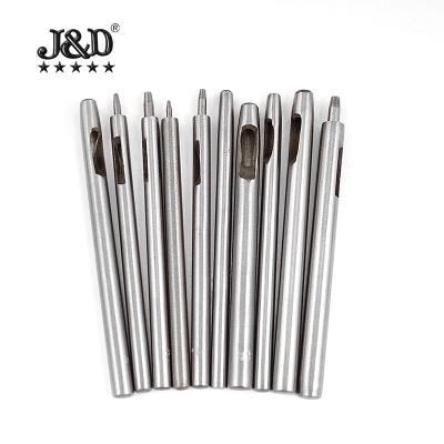 China Leather Punch 10 Sets Round Punch Belt Punching 0.5-5mm Leather Puncher DIY Leather Tools for sale